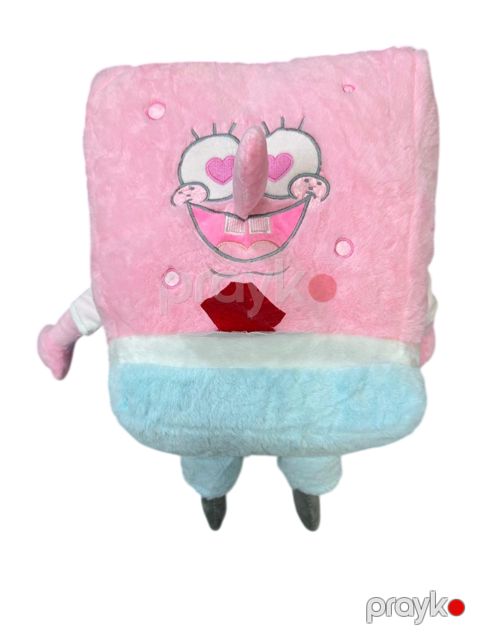 Yumşaq oyuncaq Sponge Bob, mavi/çəhrayı, 38 sm — Bakı