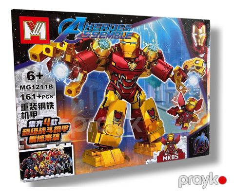 Konstruktor Aherdes Assemble İron Man, 161 element, 6+ yaş — Bakı
