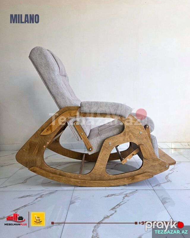 Açılan Yellənən kreslo Milano Kreditlə — Mebel, Bakı (5)