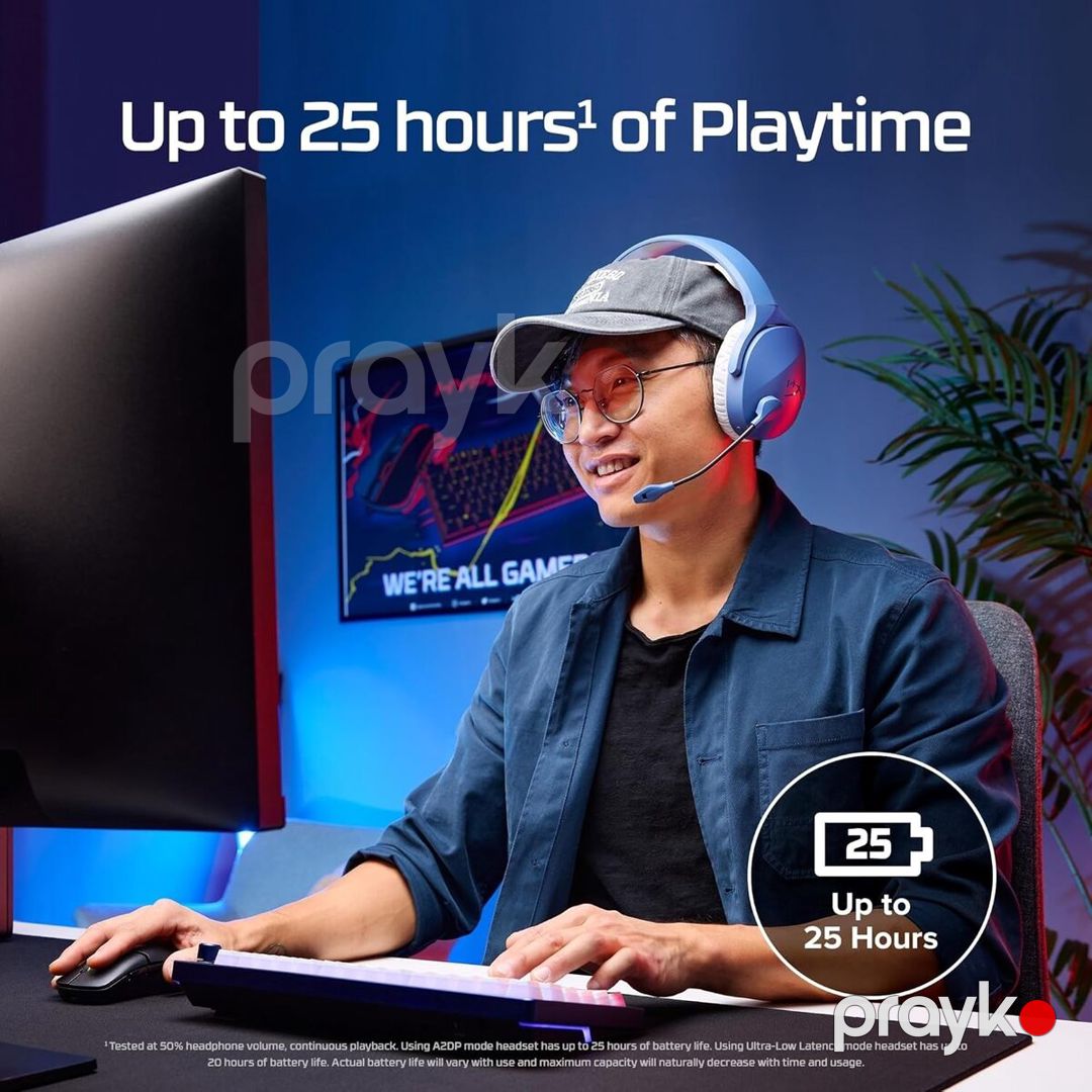Qulaqlıq "HyperX Cloud Jet Wireless" — Səs texnikası, Bakı (6)