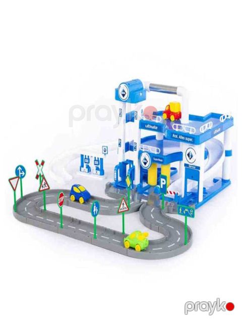 Oyuncaq qaraj "Polesie" Aral Parking 3-Level Garage, 3 mərtəbəli, yol sistemi və avtomobillərlə, 3 yaşdan - YT-40428 — Bakı