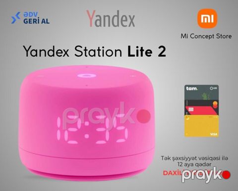 Ağıllı dinamik "Yandex Station Lite 2 Pink" — Bakı