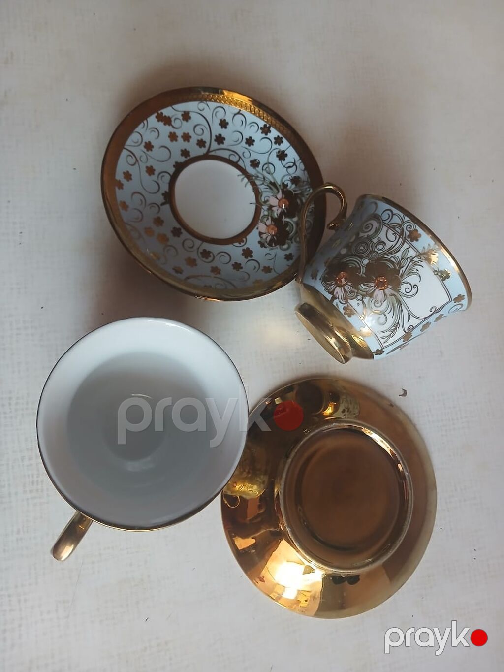 Qəhvə dəsti, rəng - Ağ, Farfor, 2 nəfərlik, Türkiyə — Süfrə qabı, Bakı (2)
