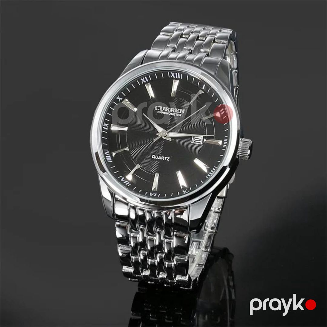 Qol saatı kişilər üçün Curren 8052 Silver/Black — Mallar, Bakı (2)
