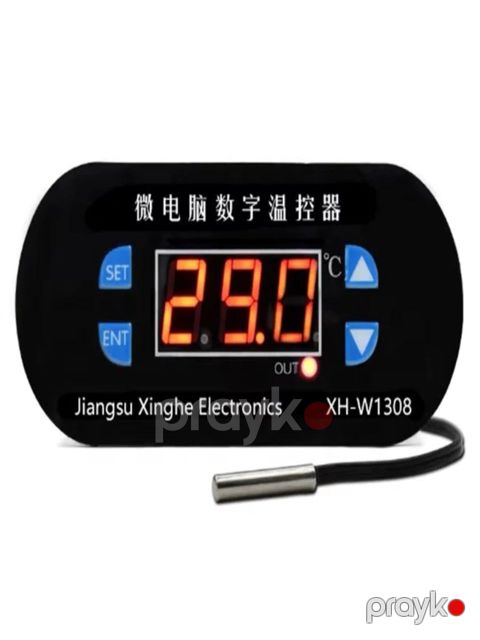 Rəqəmsal termoregulyator XH-W1308 akvarium və terrarium üçün, LED displeyli, rele çıxışlı - YT-30-40 — Bakı
