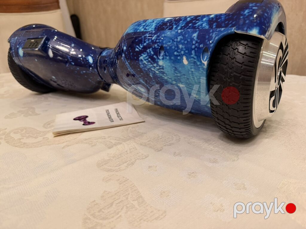 Elektrikli giroskut (hoverboard) – mavi “galaxy” dizayn - Təkər — Hiroskopler, Bakı (9)