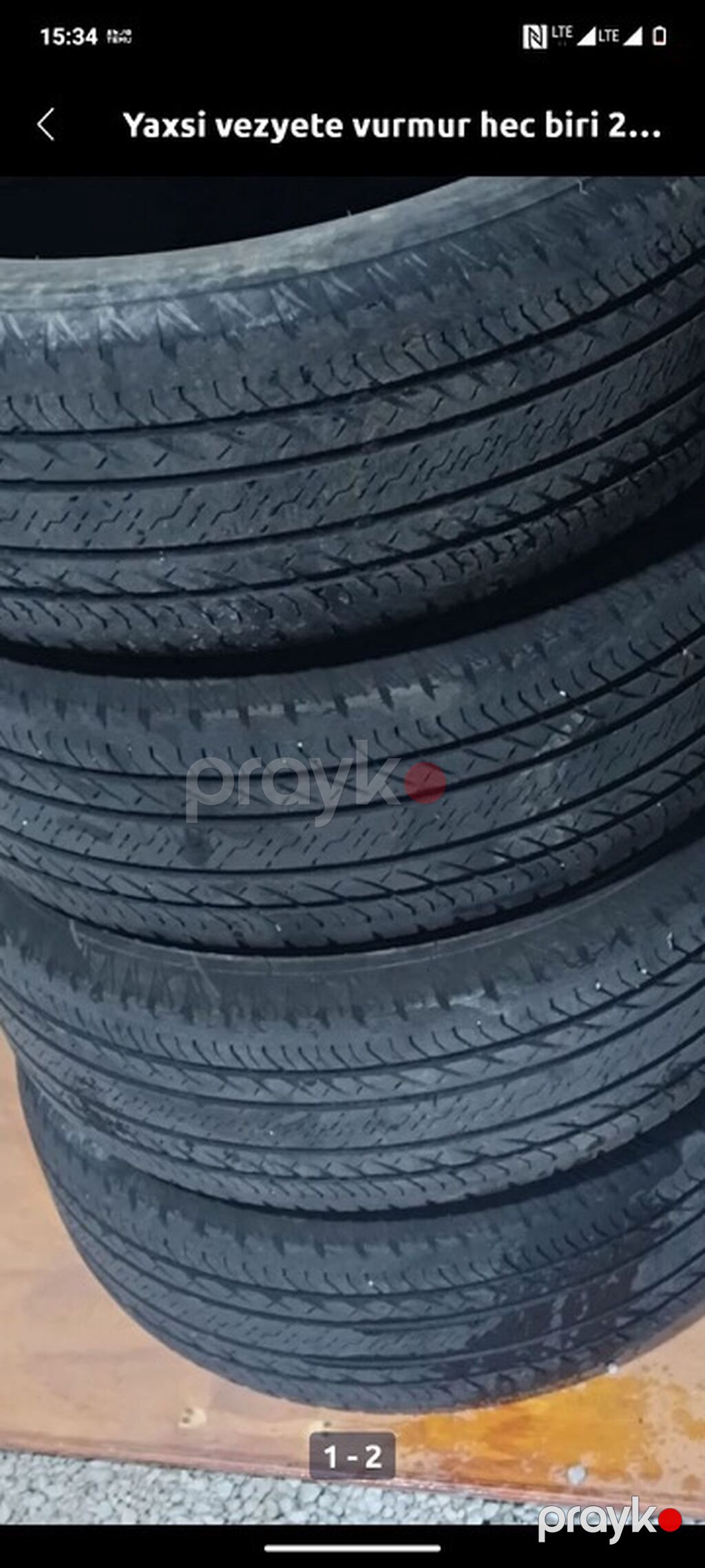 4 ədəd avtomobil şini Yaxşı vəziyyətə vurmur heç biri 265 65 17 bu — Şinlər, Bakı (2)