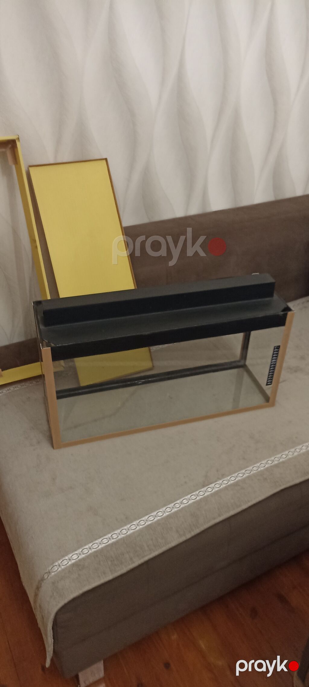 Akvarium 60*20*30h,iki qapagı var,fon var.sex akvariumun — Akvariumlar və balıqlar, Bakı (6)