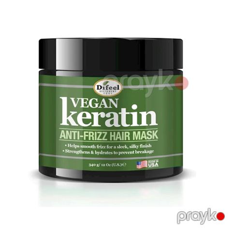 Saçlar üçün maska Difeel Premium Vegan Keratin Hair Oil - Anti Frizz & Shine 340 ml — Bakı