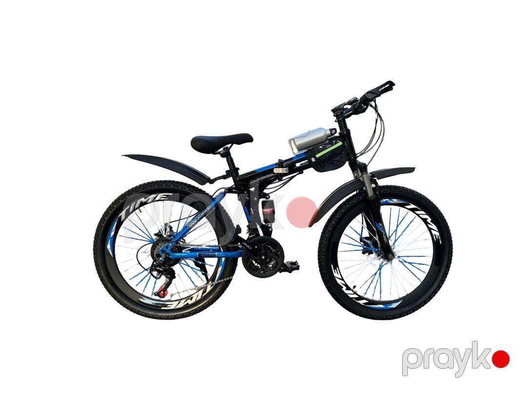Velosiped Time 24", qara/mavi — Velosipedlər, Bakı