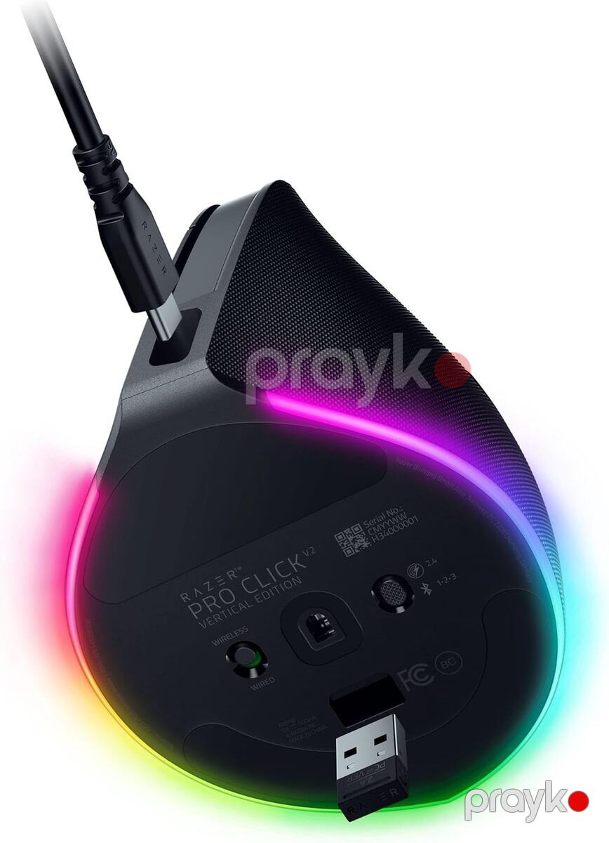 Razer Mouse Pro Click V2, RGB, Usb-a/wl/bt, black — Periferik cihazlar, Bakı (4)