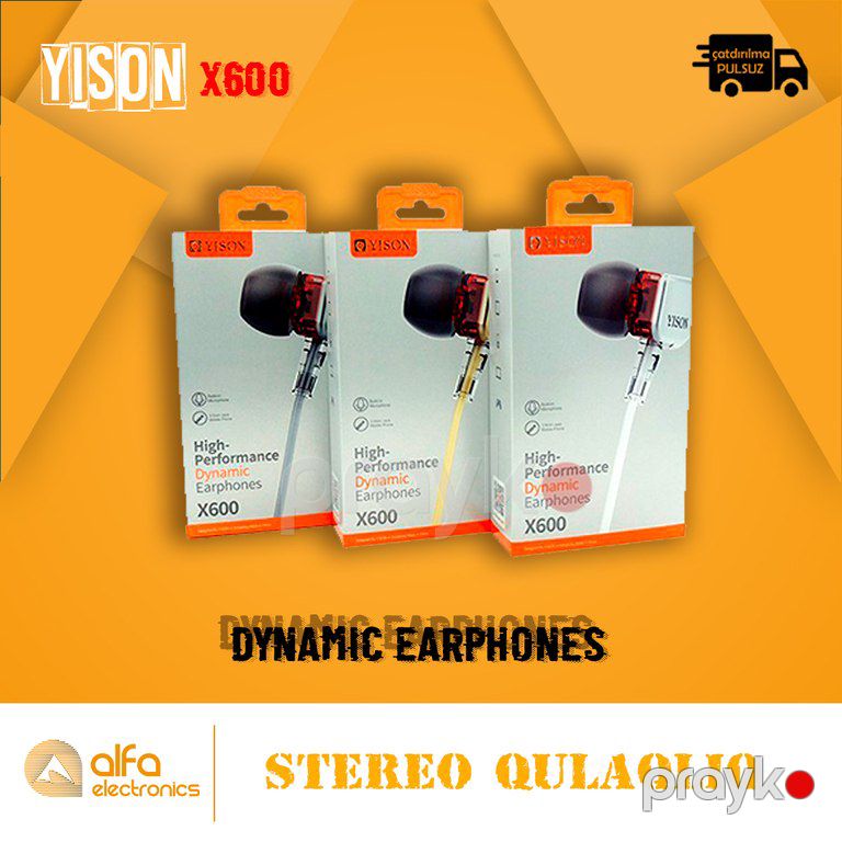 Qulaqlıq "Yison X600" Stereo Headset — Səs texnikası, Bakı (4)
