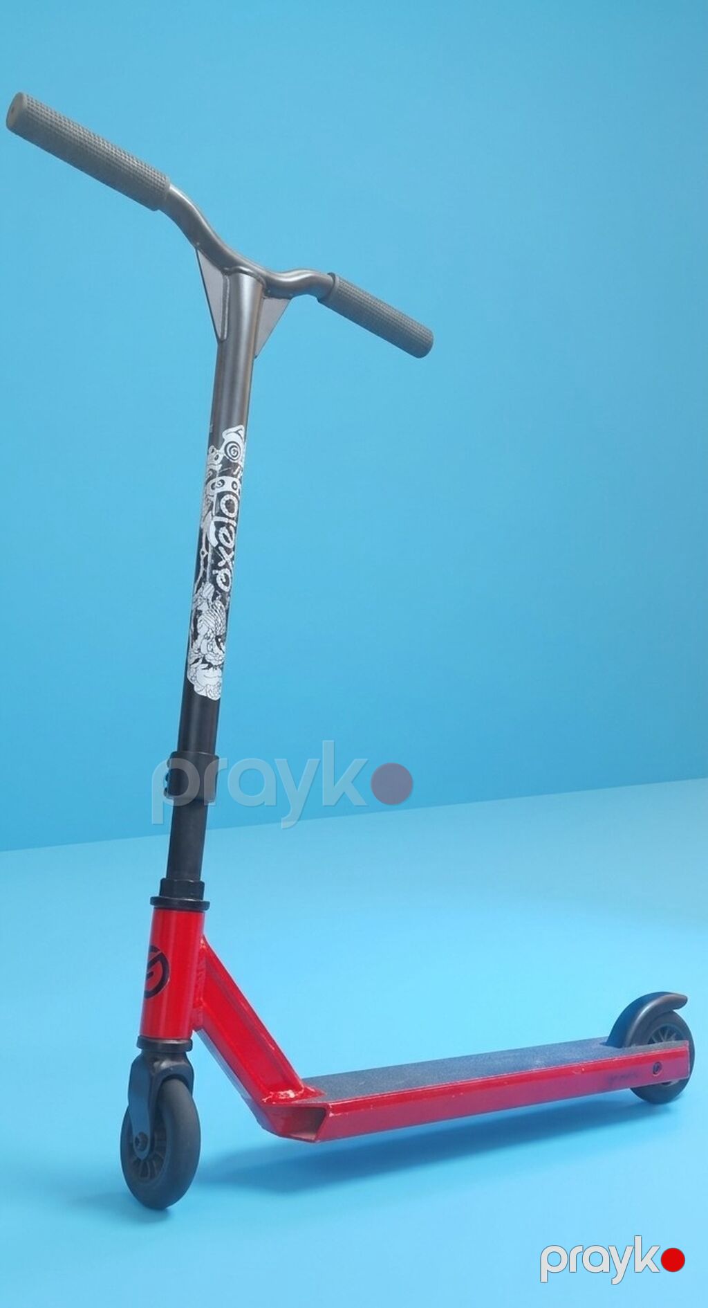 Trik skuteri – şəhər və skeytpark üçün - Rəng: qırmızı gövdə, qara — Skuterlər, Bakı (2)