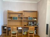 İkili işçi masa və rəf sistemi - Material: ağac teksturalı laminat — Rufət
