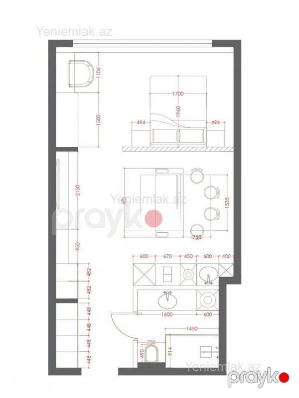 Satılır 1 otaqlı Bina evi menzil (Yeni tikili), 57.5 m², Sabunçu rayonu — Mənzil, Bakı (6)