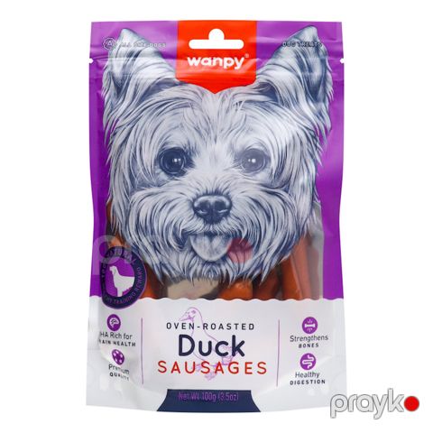 İtlər üçün məzə Wanpy Duck Sausages, 100 q — Bakı