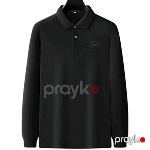 Kişilər üçün polo 58-858, qara, pambıq, ölçü 4XL — Bakı