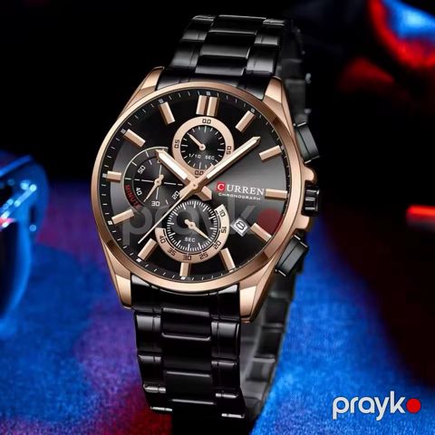 Kişi qol saatı Curren M8478 GoldenW - Golden Watch Parfum 060 — Bakı