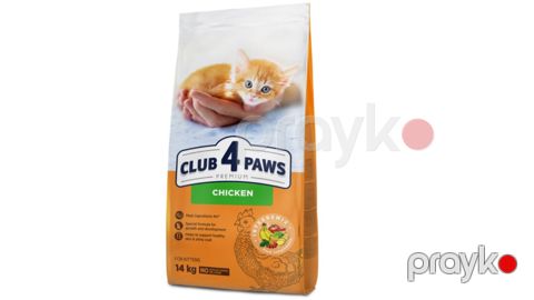Pişik balaları üçün quru yem Club 4 Paws toyuqlu 1 kq — Bakı