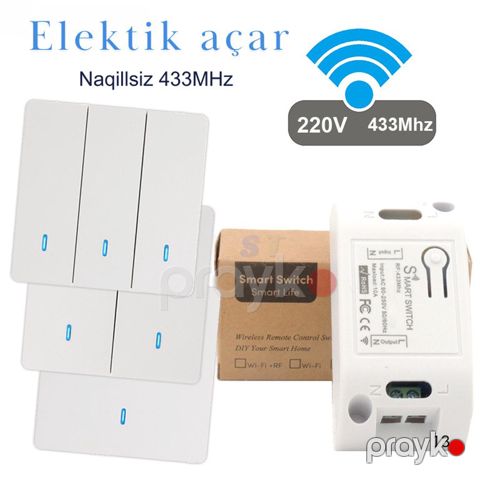 433MHz naqilsiz elektrik açarı — Bakı