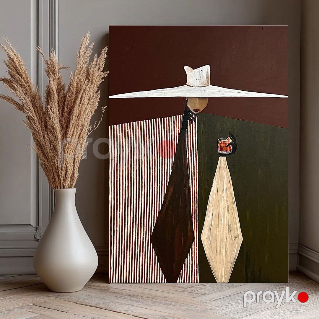 Panno kətan uzərində abstrakt fiqur, 90x60 sm — Mallar, Bakı (3)