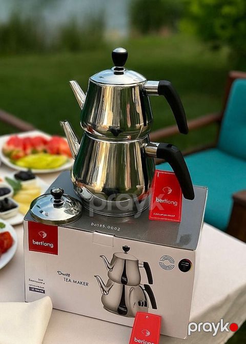 Çaydan Berllong Çelik 2.5 l, 1 əd, dəm həcmi 1 l, 18/10 premium paslanmayan polad, əlavə qapaqla, gümüşü - ZTW-ABBTPS-0193