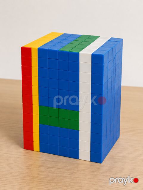 Blok konstruktor, plastik, rəngbərəng, 121 element — Bakı