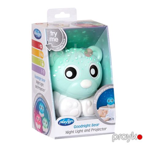 Gecə proyektoru Playgro Goodnight Bear, 19.5x10.7 sm, yaşıl — Bakı