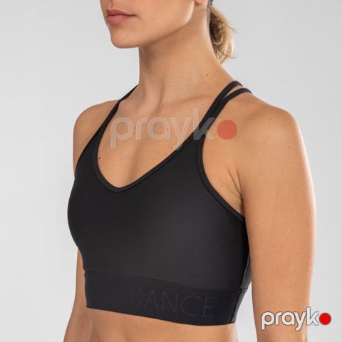Gimnastika üçün büstqalter Decathlon 42 Qara — Bakı