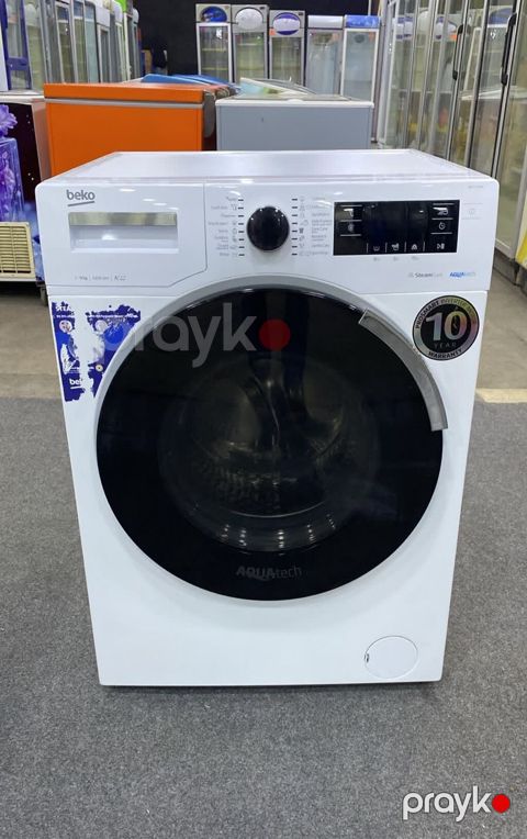 Beko önyükləməli paltaryuyan maşın - Tutum: 9 kq - Sıxma sürəti: 1400 — Digah