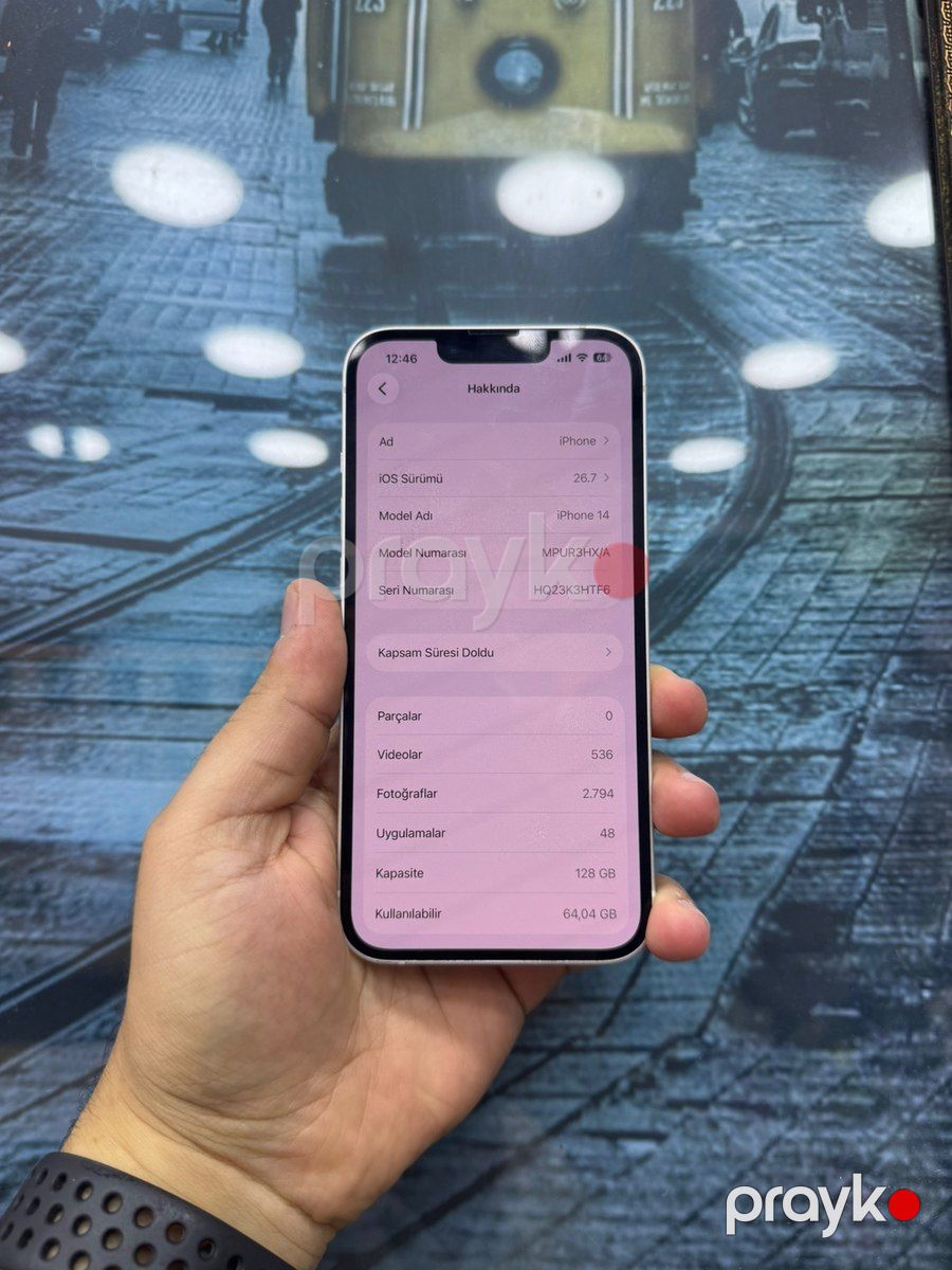 Apple iPhone 14 Starlight 128GB/6GB — Smartfonlar, Bakı (3)