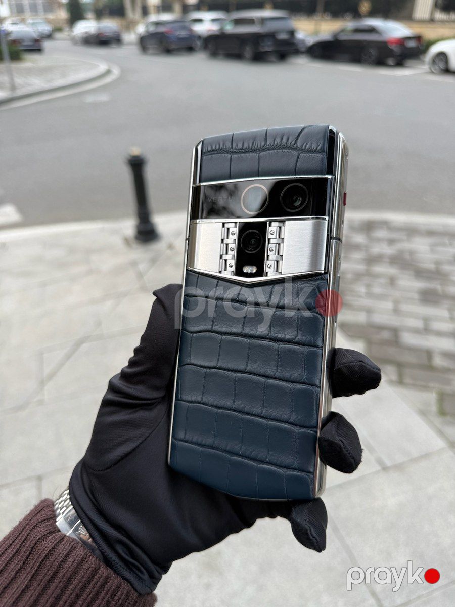 Exclusive Vertu Agent Q Blue Alligator 2025 — Smartfonlar, Bakı (12)
