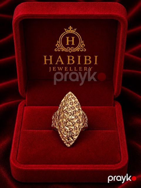 Qadınlar üçün üzük Habibi Jewellery HJ932, qızıl, qızılı, 1.23 q — Bakı