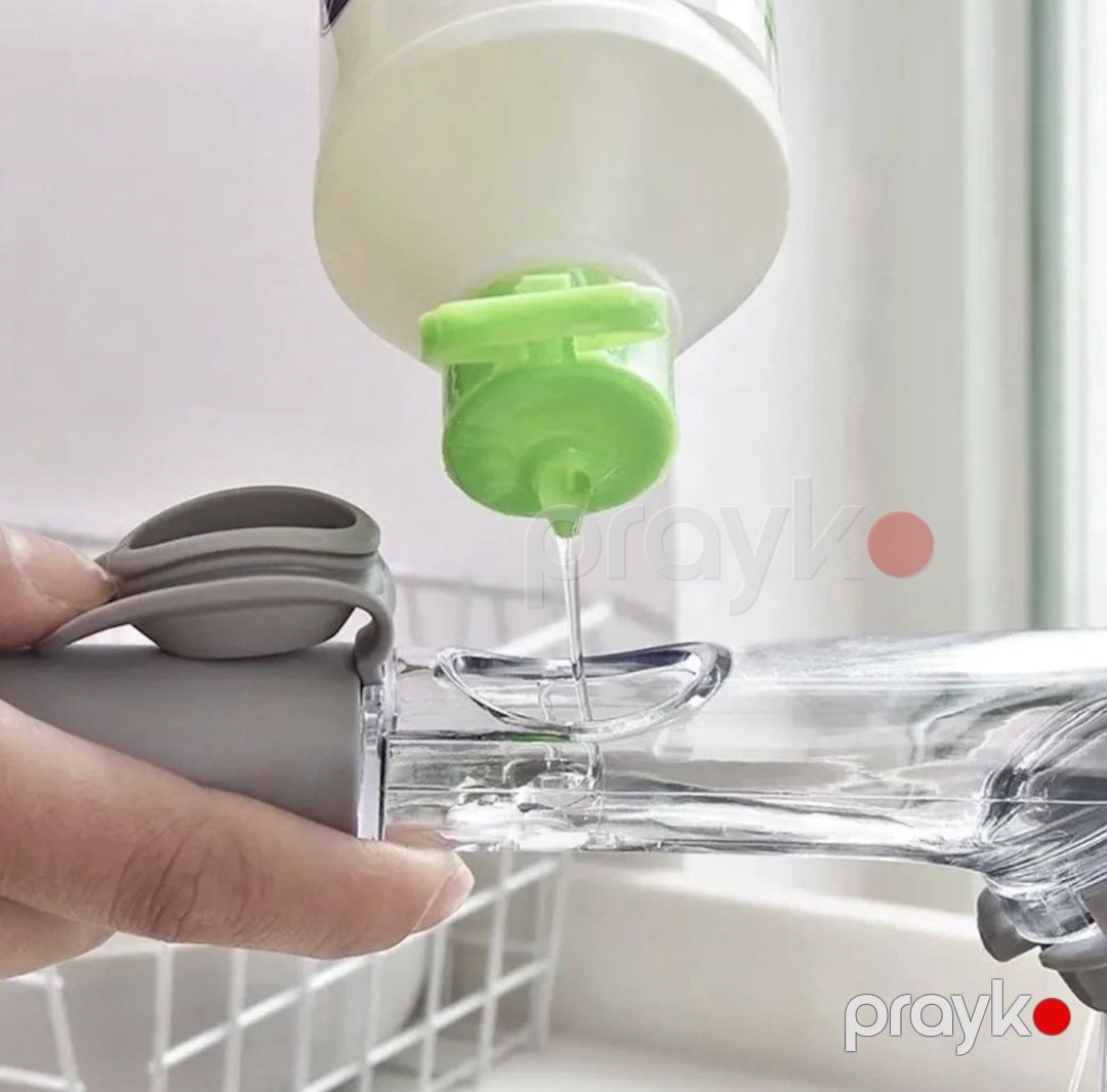 Dispenserli qab yuma fırçası Kitchen aid, MH29018, Boz, Plastik, 2 ədəd — Mallar, Bakı (2)
