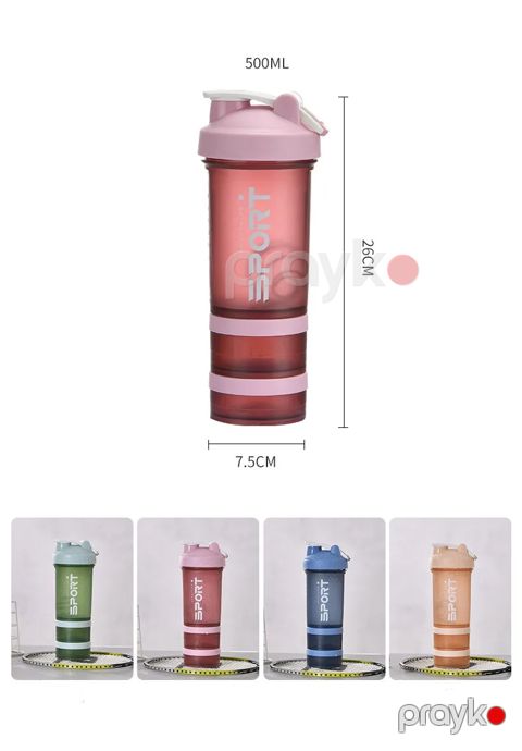 İdman üçün su qabı 450ml, çəhrayı — Bakı