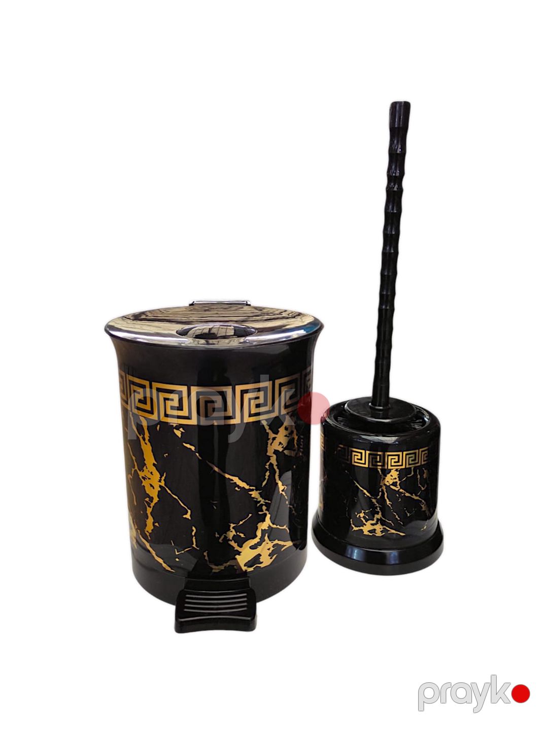 Hamam üçün zibil qabı və unitaz fırçası, plastik, zibil qabı 20x21 sm, unitaz fırçası 40x10 sm — Mallar, Bakı