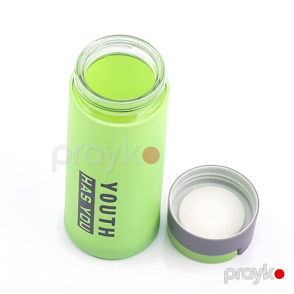İdman su qabı Youth Has You, şüşə/plastik, yaşıl, 450 ml — Mallar, Bakı (3)