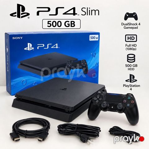 PS4 Slim 500 GB – Ev şəraitində səliqəli istifadə olunub Sony — Bakı