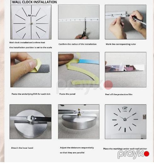 Divar Saatı Diy Clock Golden ZH019-1 — Mallar, Bakı (2)