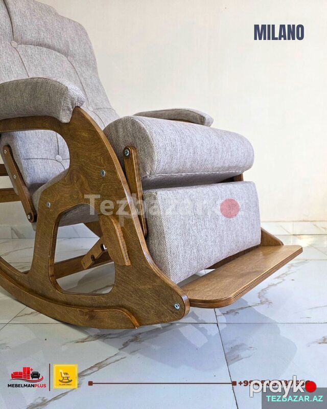 Açılan Yellənən kreslo Milano Kreditlə — Mebel, Bakı (7)