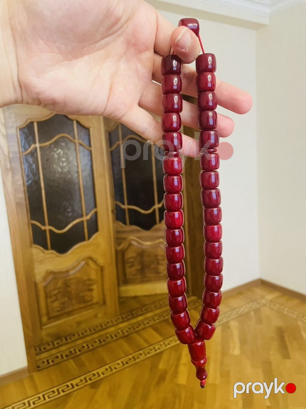 Vişnə sıxma kəhrəba.95 gram.Kəllə boy — Uca bilərziklər, Bakı (2)