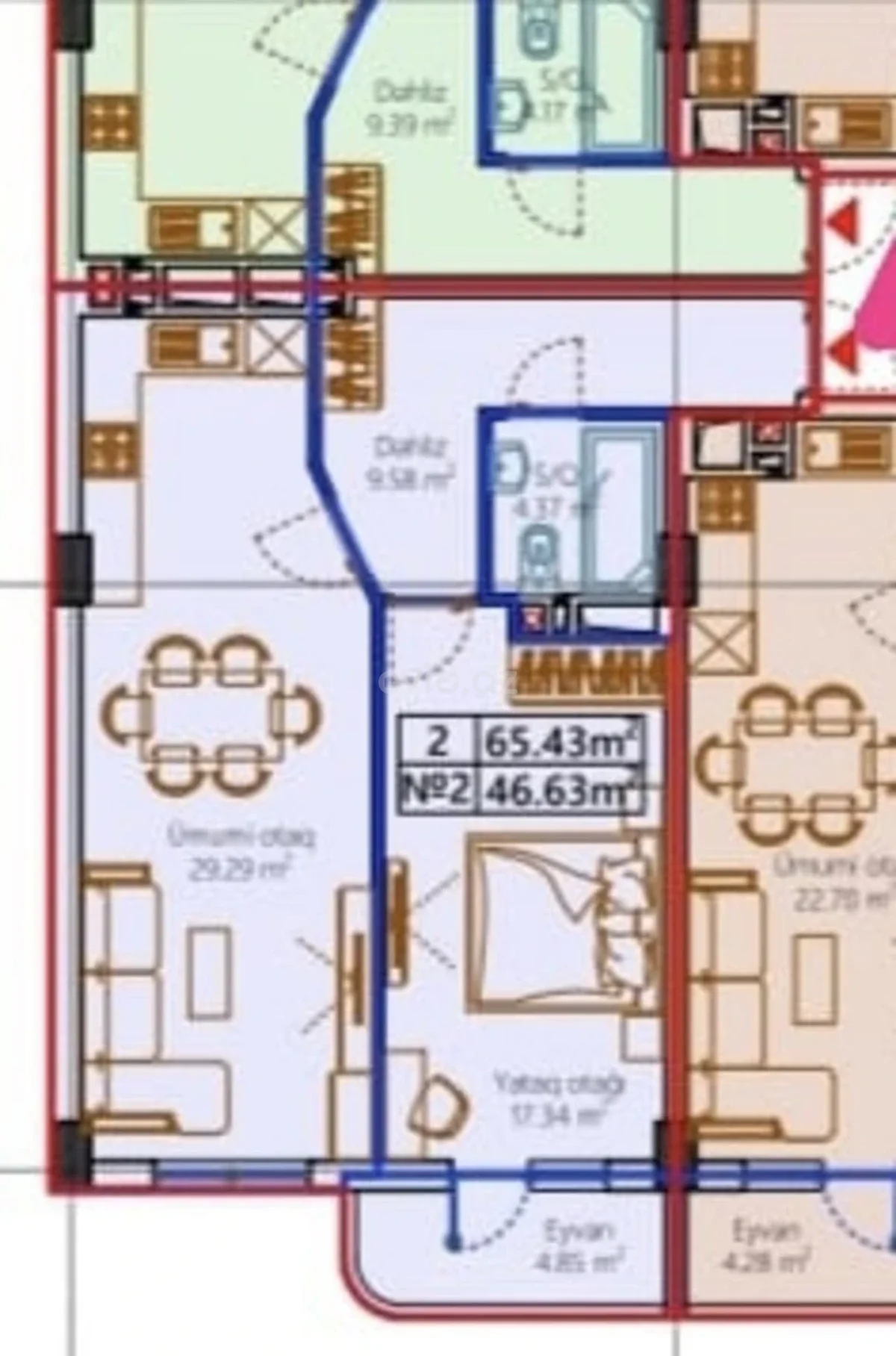 2 otaqlı mənzil satılır Sarayda — Mənzil, Abşeron (2)