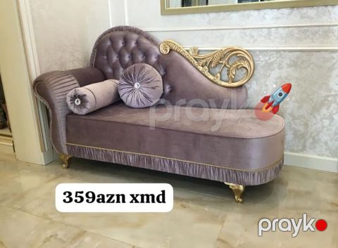 Məhsul: Klassik üslubda şezlonq/divan - Rəng: Pudra-bənövşəyi — Digah