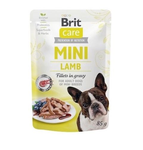 Nəm yem Brit Care Mini xırda cinsli itlər üçün, quzu dadı ilə, 85 q — Bakı
