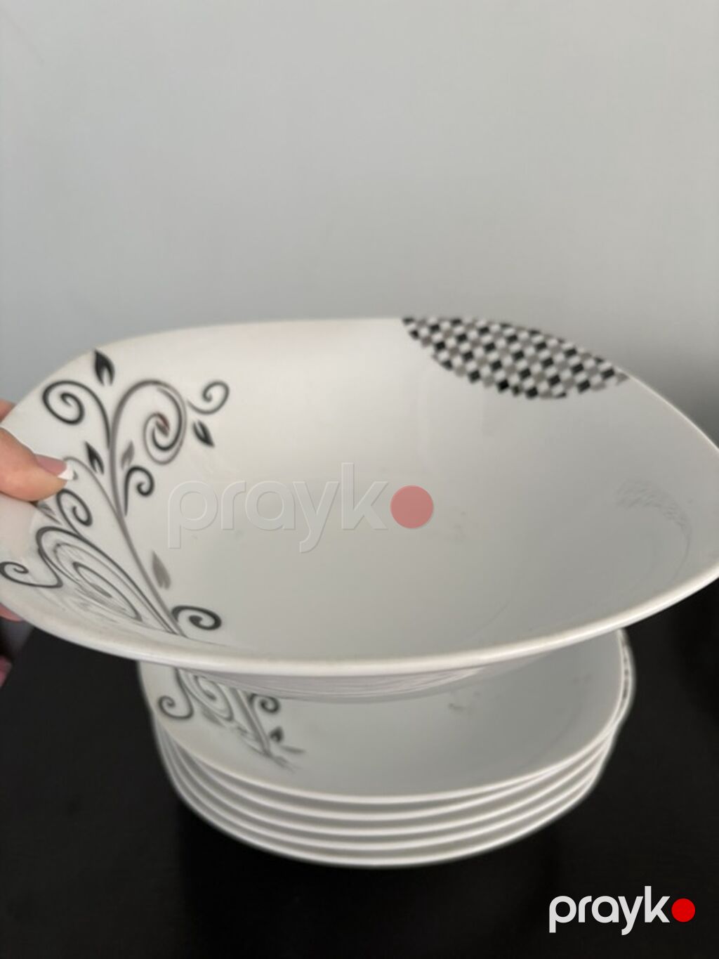 Boşqablar, rəng - Ağ, Keramika — Süfrə qabı, Bakı (3)