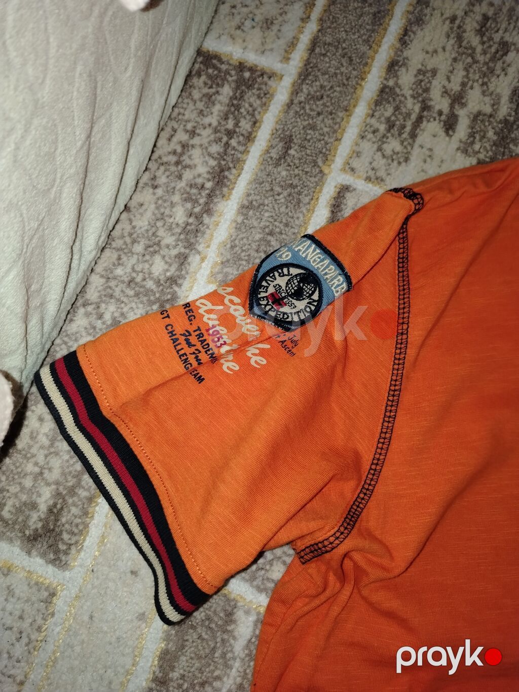 Nanga Parbat brendindən kişi polo köynəyi - Rəng: narıncı - Model — Futbolka və polo, Bakı (4)