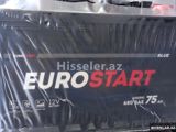 Eurostart 75 ah akkumulyator — Topdan akkumulyator — Akkumulyatorlar