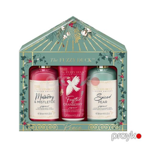 Bədənə qulluq üçün kosmetika dəsti Baylis&Harding The Fuzzy Duck (duş üçün krem 300 ml + əl və bədən üçün losyon 200 ml + duş geli 300 ml) — Bakı