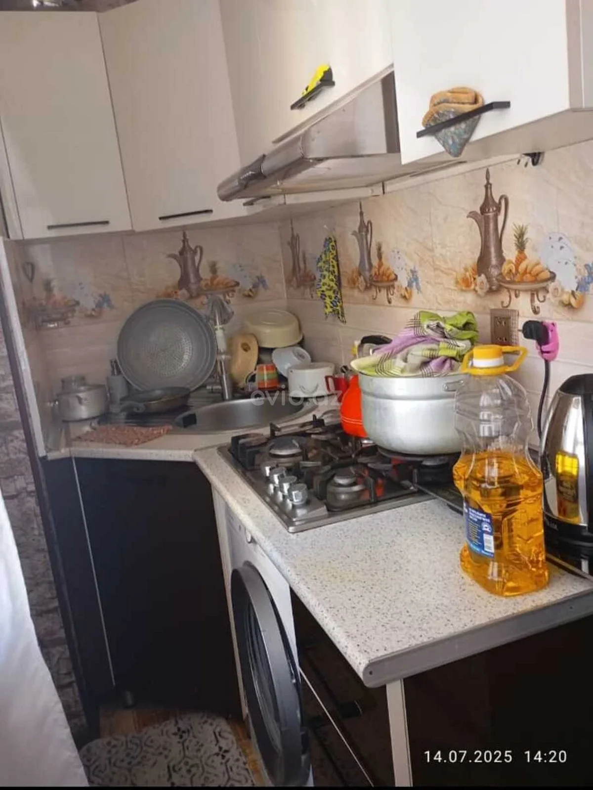 2 otaqlı orta təmirli mənzil satılır Yeni Günəşli qəsəbəsində — Mənzil, Bakı (9)