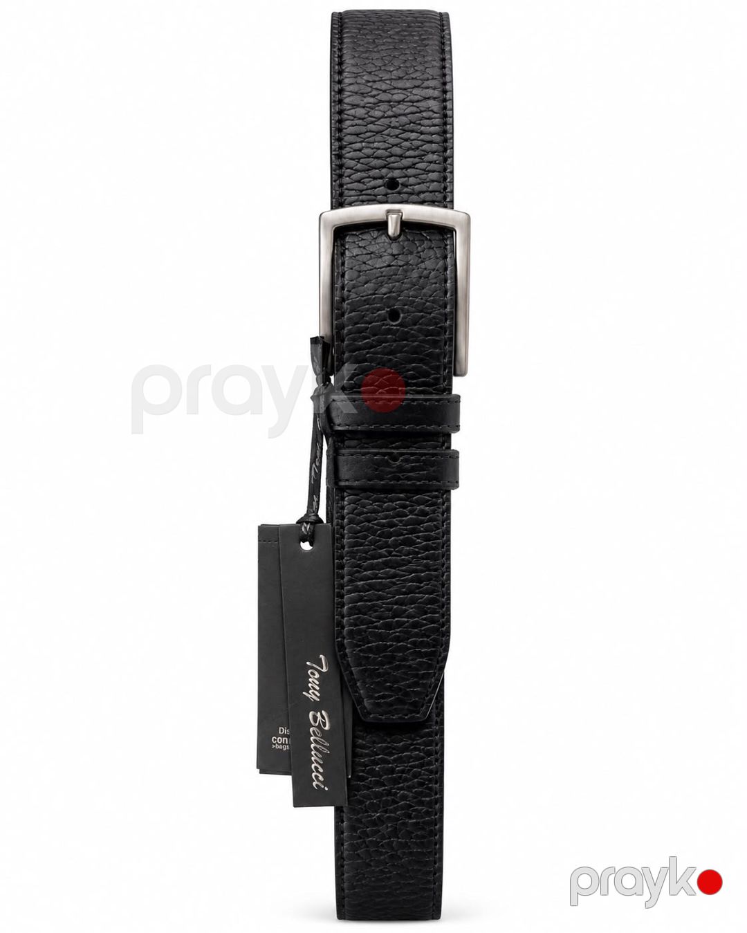 Kəmər Tony Bellucci, qara, təbii dəri, 125 sm — Mallar, Bakı (2)